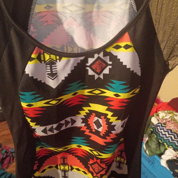 Colorful Geometric Pattern Dress - Picture 3 of 3